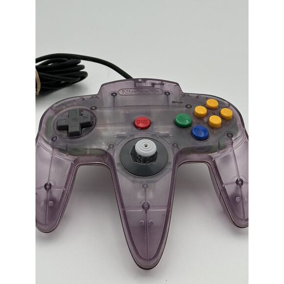 Nintendo N64 Clear Atomic purple Controller OEM Funtastic Loose Stick Tested - Picture 2 of 7
